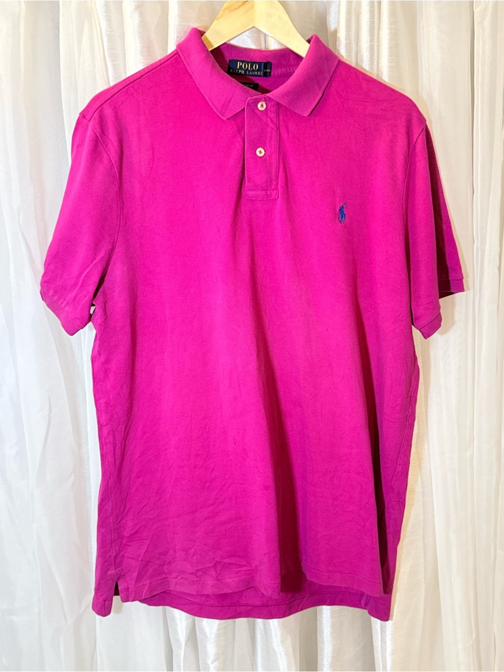 Polo by Ralph Lauren Men’s Bright Pink Polo Shirt